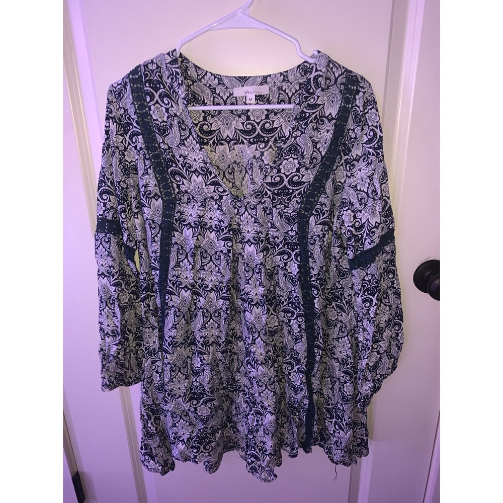 flowy paisley dress